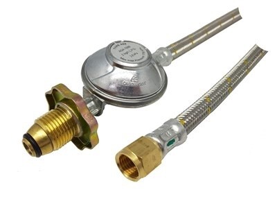 Gas Regulator and Hose - 3/8&quot; SAE - POL 3/8&quot; SAE Female 1800mm