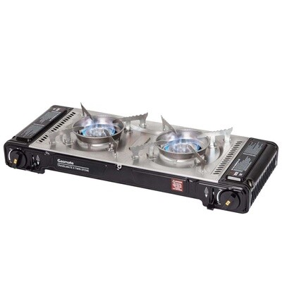 Gasmate Travelmate II Deluxe Twin Stove With Hotplate (Instore Only)