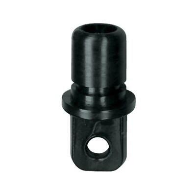 Canopy Bow  End  Black 25X1.6MM