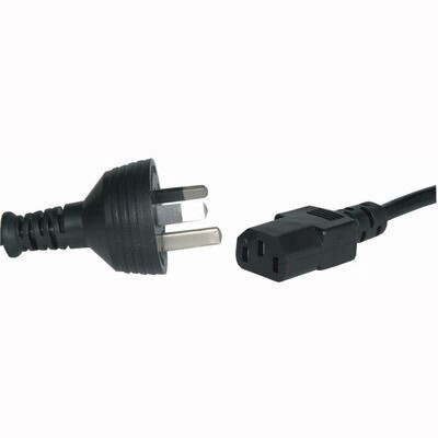 3 Pin Fridge Mains Plug to IEC C13 Female - 1.8m