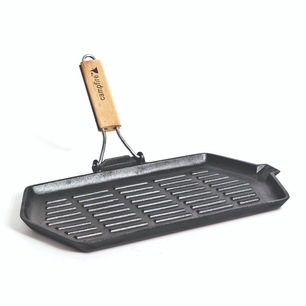 Folding Frying Grill Pan - Rectangular