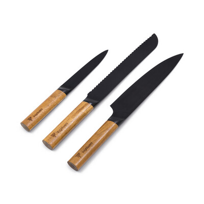PREMIUM KNIFE SET 3 PIECE. INSTORE ONLY