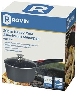 Induction Saucepan 20cm with Removeable Handle + Lid