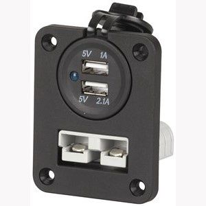 Panel mount Anderson + 2 x USB