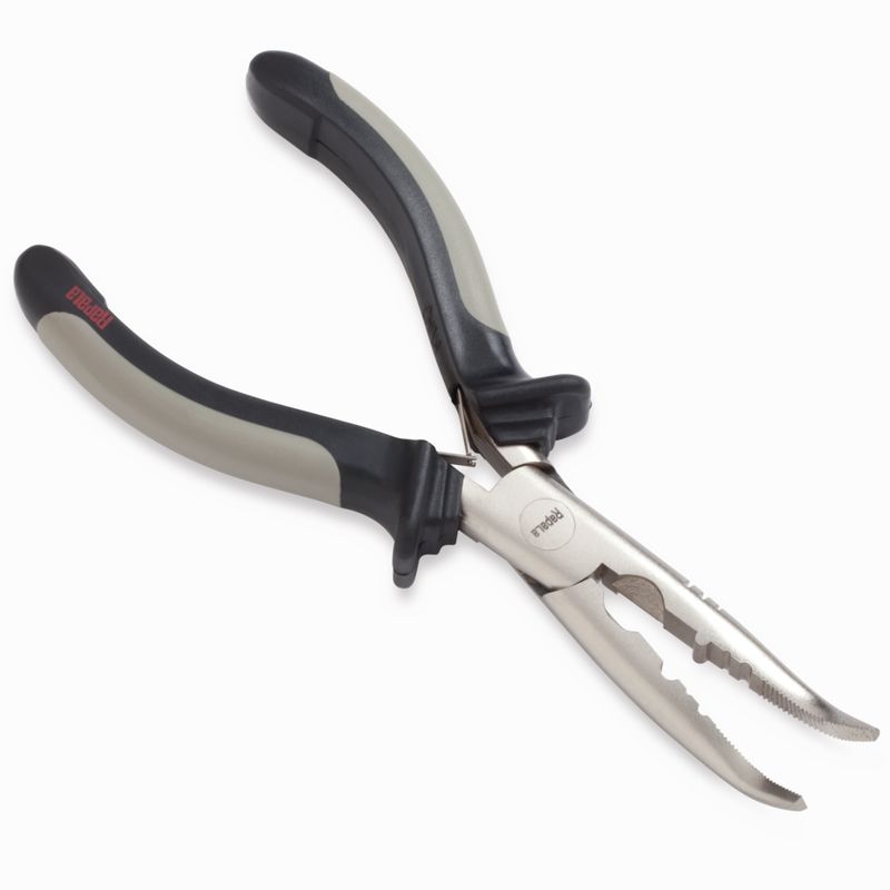Rapala 6  Curved Fisherman&#39;s Pliers With Side Cutter and Crimping Function