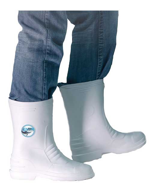 AFN Deck Boots, Colour: White, Size: 7