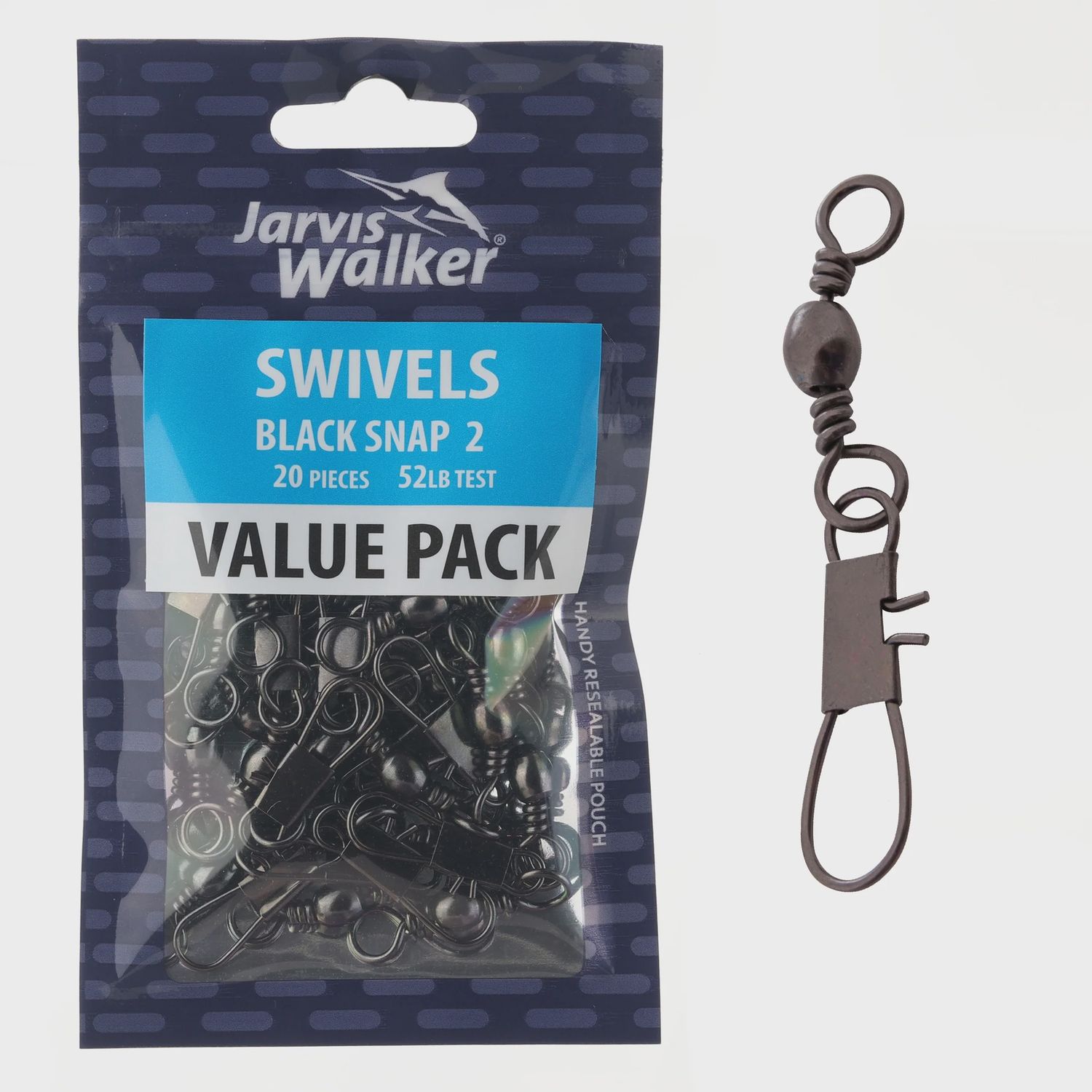 JARVIS WALKER BLACK SNAP SWIVELS