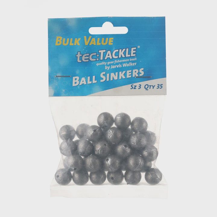 BALL SINKERS. VALUE PACK, Size: SIZE 3