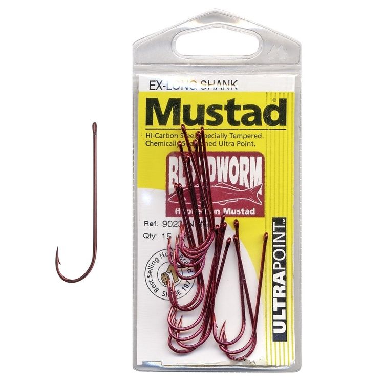 EX-Long  Bloodworm Hooks, Size: Size 4