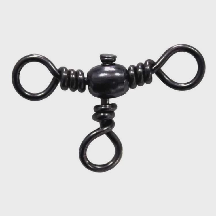MUSTAD BARREL THREE WAY CROSS SWIVEL, Size: Size 2