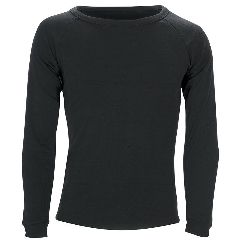 Sherpa Unisex Long Sleeve PolyPro Thermal Top Black, Size: Small