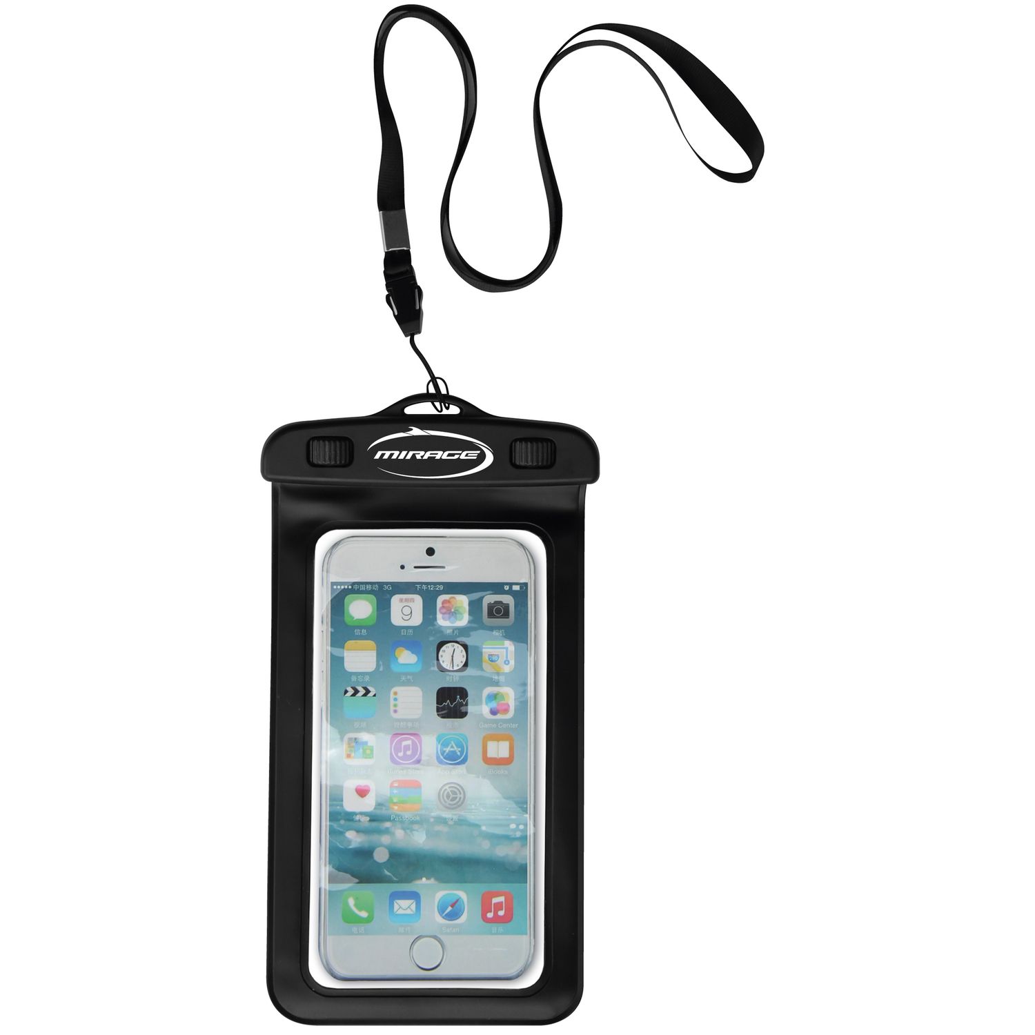 Mirage Waterproof Phone Case, Colour: Black