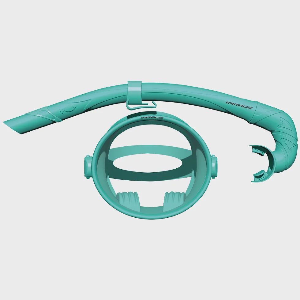 OCEANIA MASK &amp; SNORKEL SET, Colour: Aqua