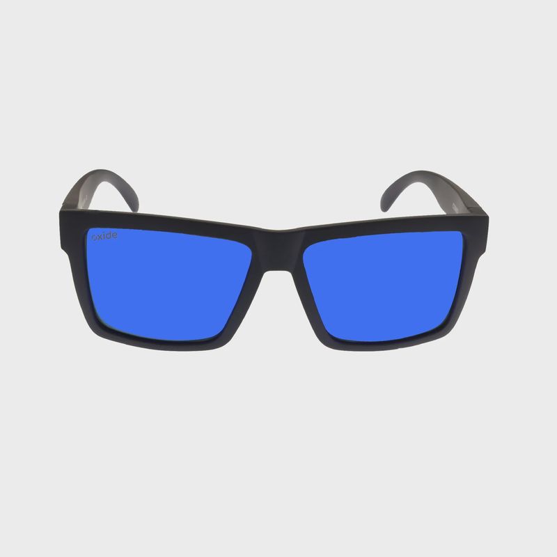 Oxide Cosmos Matt Black  Poly Blue Sunglasses