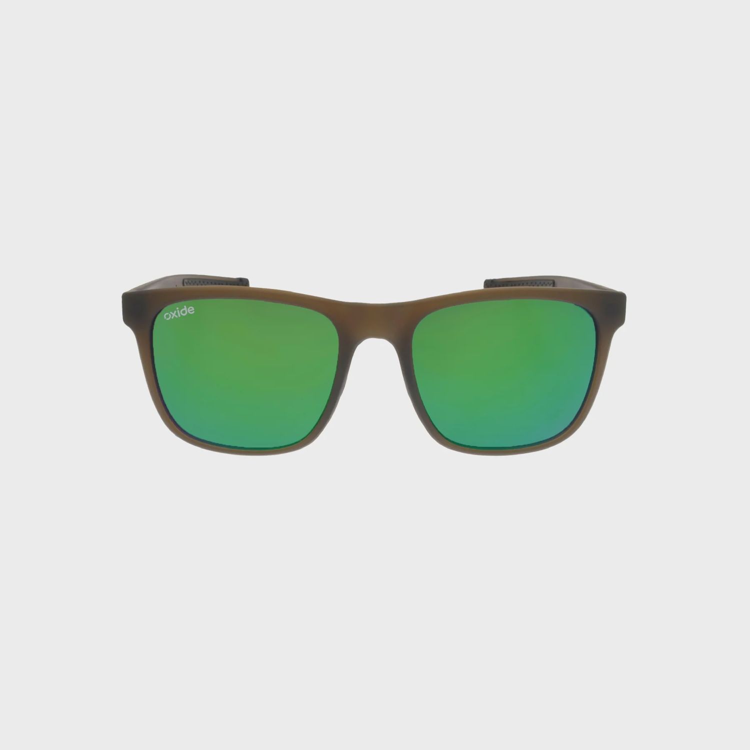 Oxide Solaris Matt Grey Poly Green Sunglasses