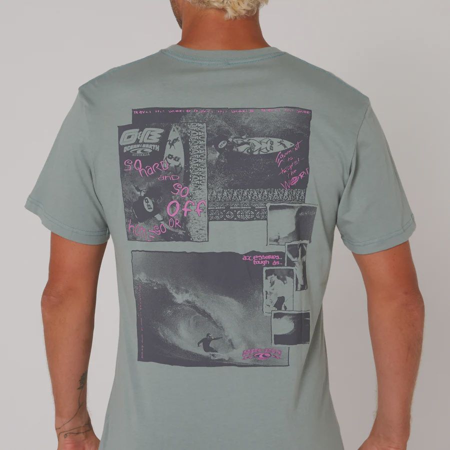 Ocean &amp; Earth Equipment Tee, Colour: Sage, Size: Small