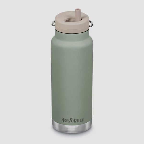 Klean Kanteen 32oz (946 ml) TKWide Insulated Water Bottle with Twist Cap, Colour: Sea spray, Size: 32oz(946ml)