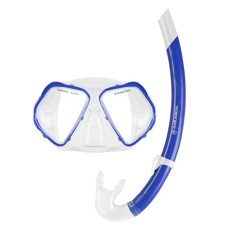 Cruz Adult Mask Snorkel Set Blue