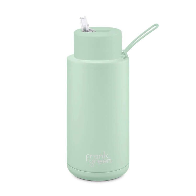 Frank Green Ceramic Reusable Bottle 34oz/1L, Colour: Mint Gelato