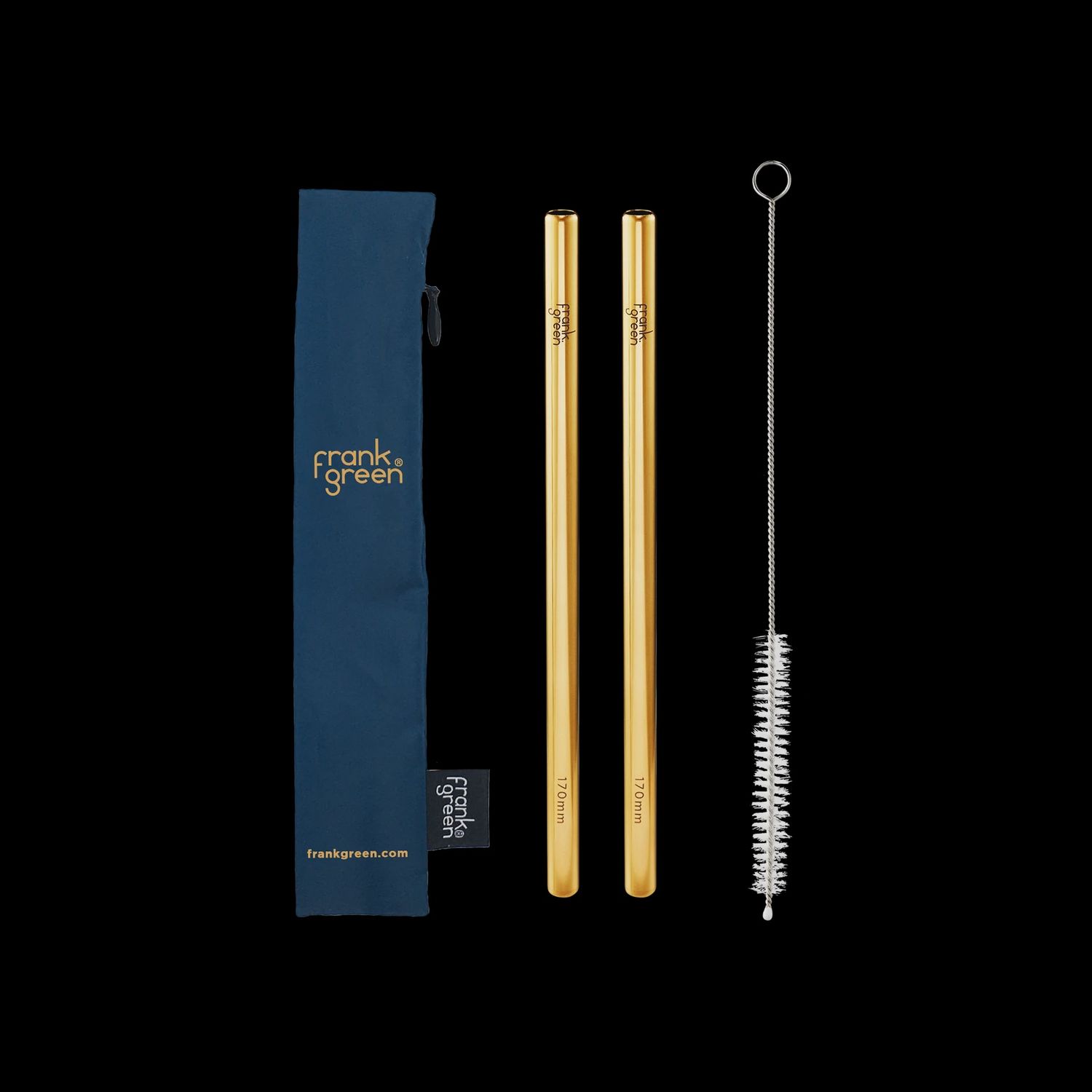 Straw pack and brush. Frank Green., Colour: Deep Ocean Blue