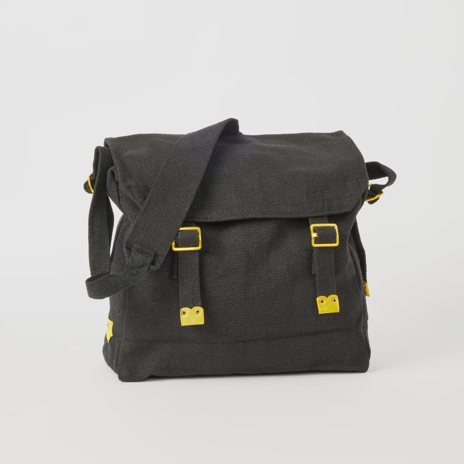 Cotton Canvas Webbing Shoulder Bag