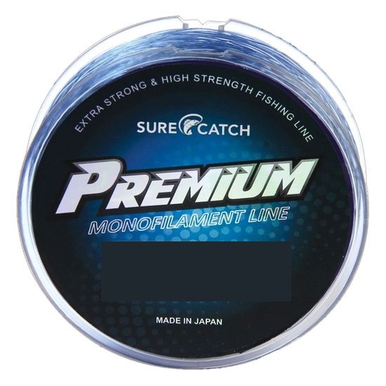 300m Spool of Surecatch Premium Monofilament Fishing Line - Blue Mono Line, Weight: 8LB
