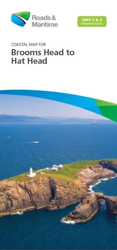 BOATING MAPS, Colour: Brooms Head to Hat head Map 3and4