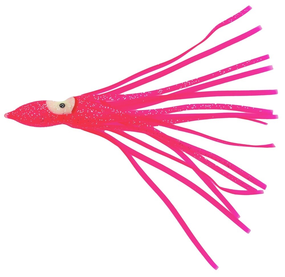 3" OCTOPUS BAIR SQUID TAIL PINK
