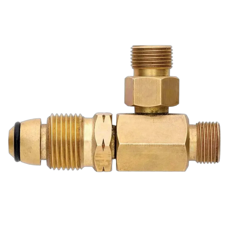 Gasmate Adaptor 90deg POL - Twin 3/8in LH BSP Was$17 Now$10