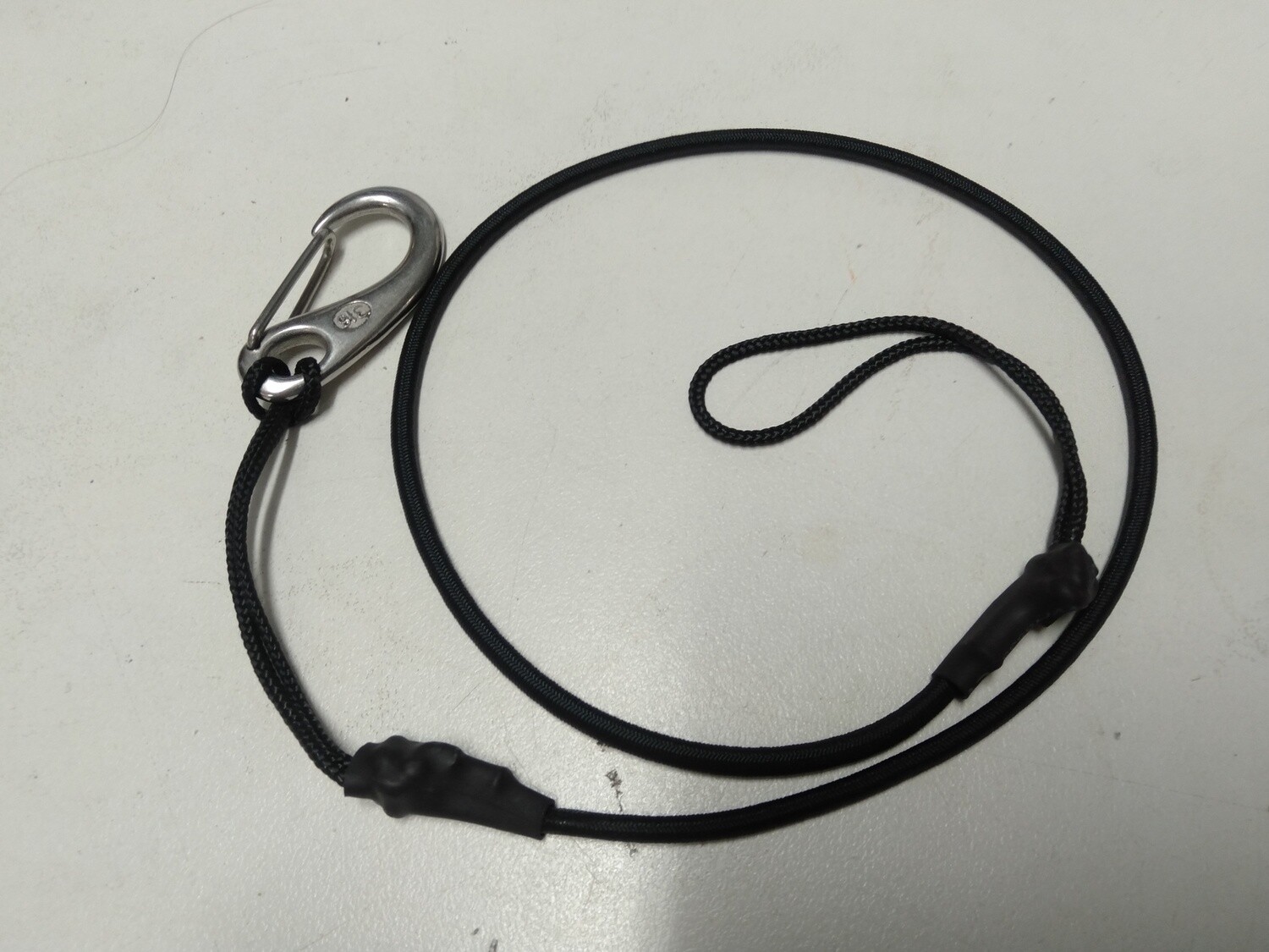 ROD LEASH. SS SNAP H0OK 4MM BUNGEE