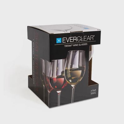 Everclear Tritan Wine Glass 4pk 355ml Was$ 49.95 Now $38 (DIS)