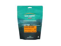 Back Country Cuisine  Freeze Dried Classic Beef Curry, Size: Small 90g