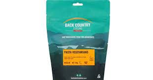 Back Country Cuisine  Freeze Dried Pasta Vegetariano, Size: Small 90g