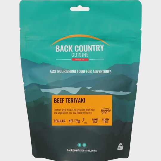 Back Country Cuisine Freeze Dried  Beef Teriyaki, Size: Small 90g
