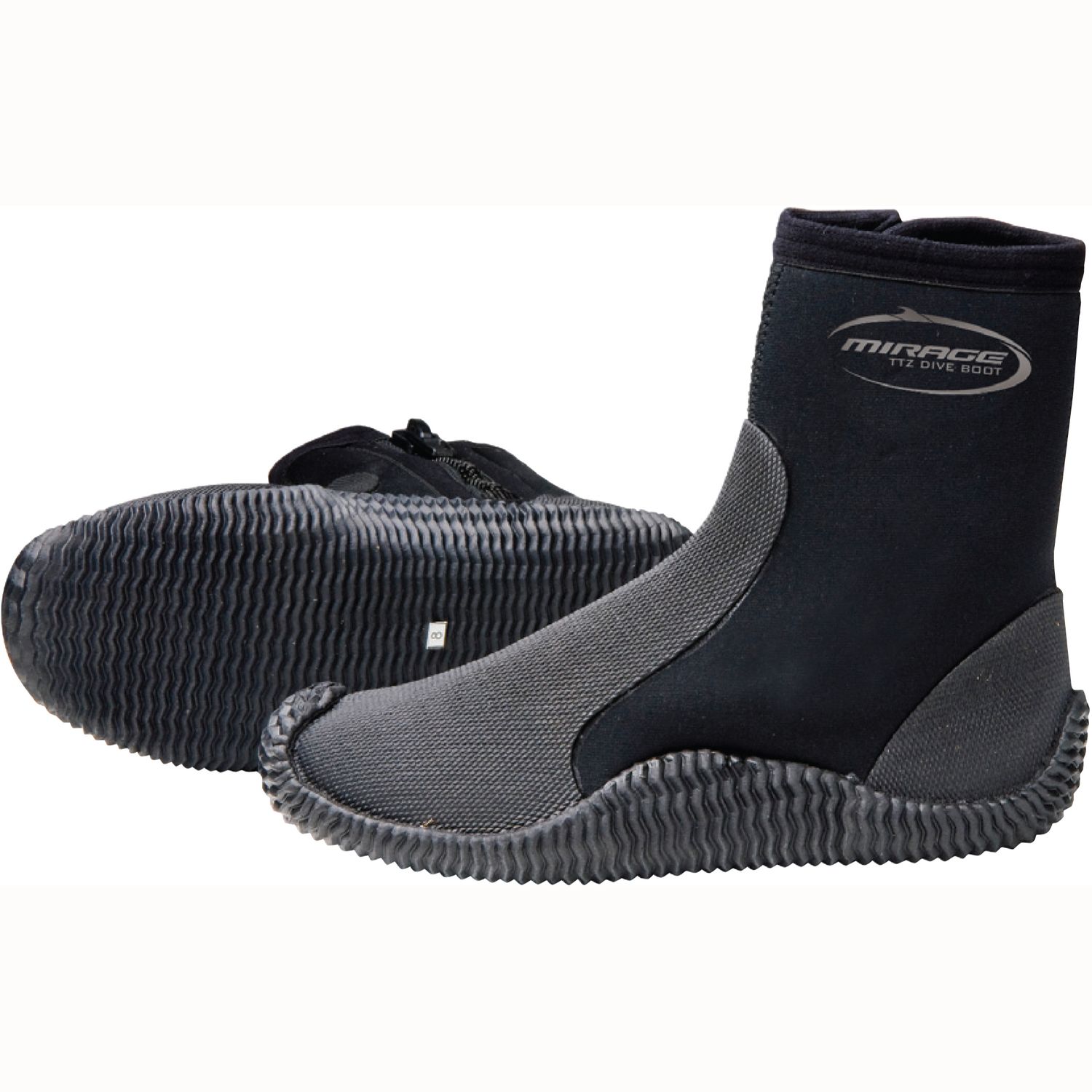 TTZ Dive Boots W/Zip, Size: 5