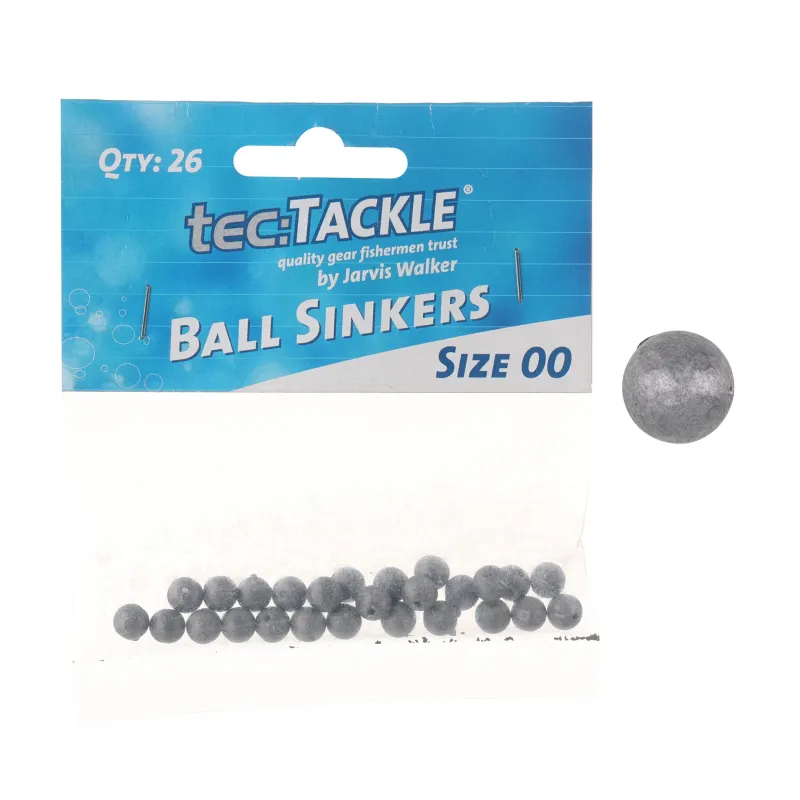 BALL SINKERS - SMALL PACKS   Size 00-9
