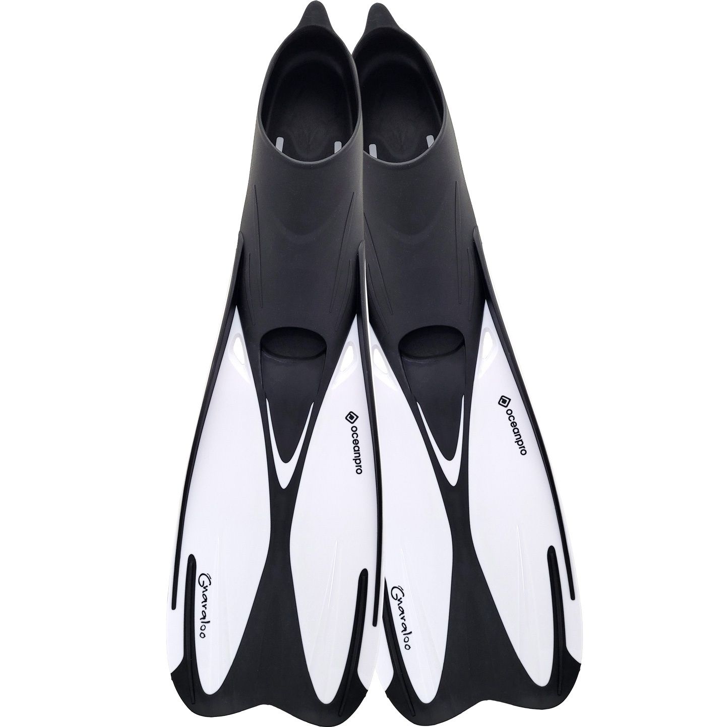 GNARALOO FINS, Colour: WHITE, Size: LARGE 10-11