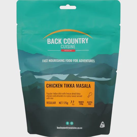 Back Country Cuisine  Freeze Dried Chicken Tikka Masala, Size: Regular 175g
