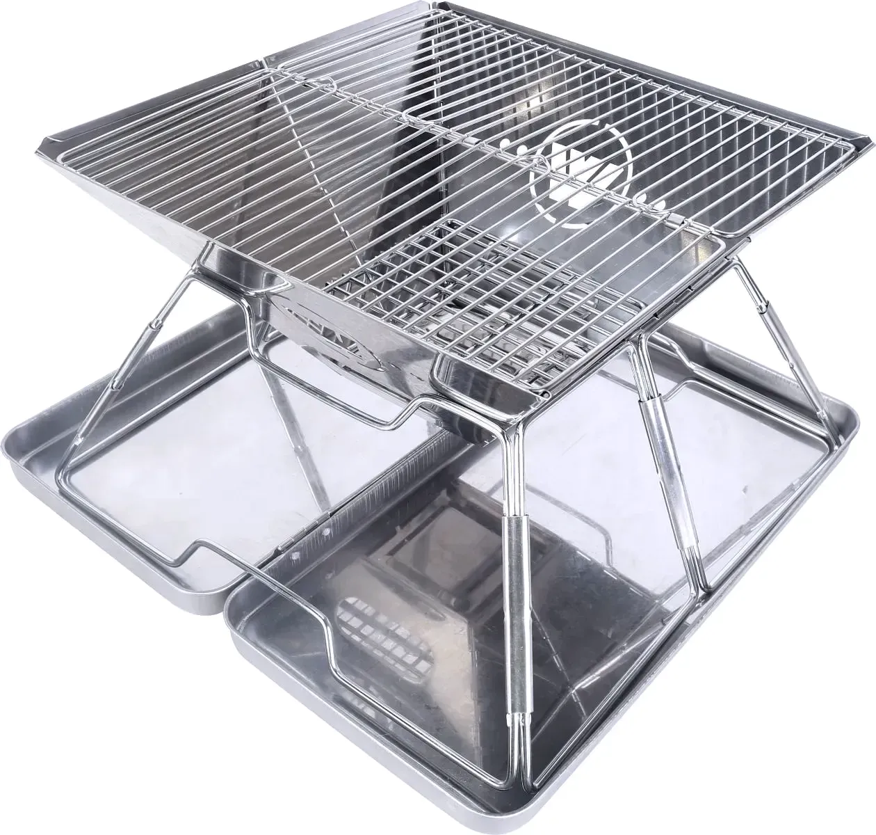 Wildtrak Frontier 360 Stainless Steel 36.5cm Folding BBQ Firepit w/ Bag  WAS $99 NOW $59