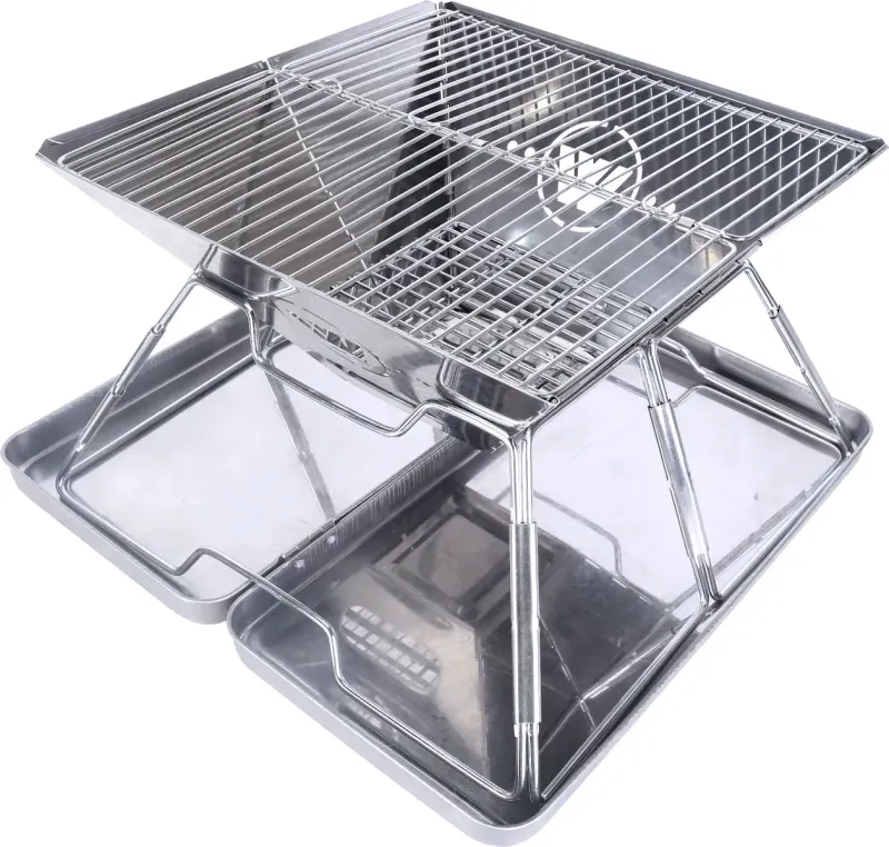 Wildtrak Frontier 360 Stainless Steel 36.5cm Folding BBQ Firepit w/ Bag  WAS $99 NOW $59