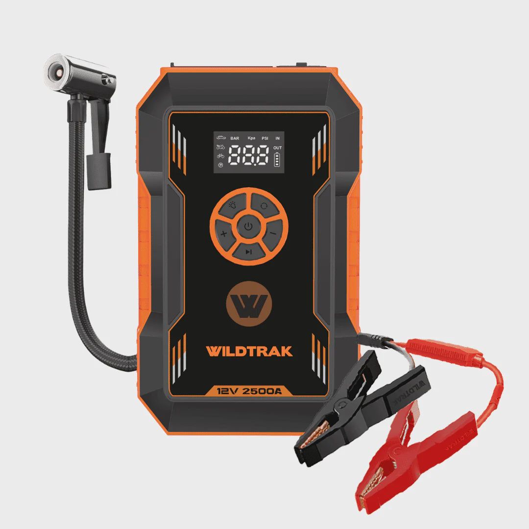 Heavy Duty 2500A Lithium Jump Starter 12000mAh with 150 Psi Tyre Compressor