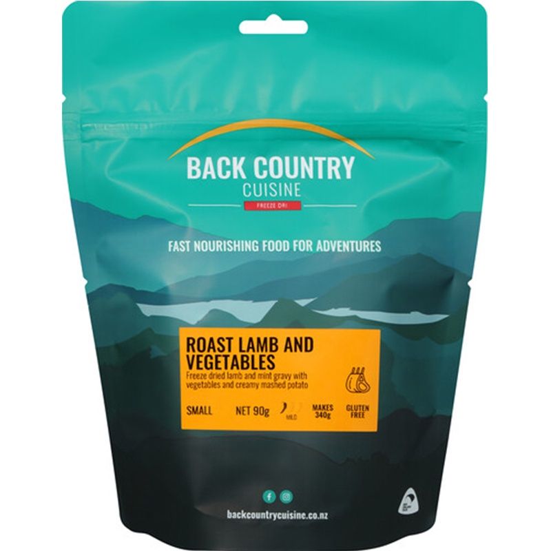 Back Country Cuisine Freeze Dried Meal - Small Roast Lamb &amp; Veges