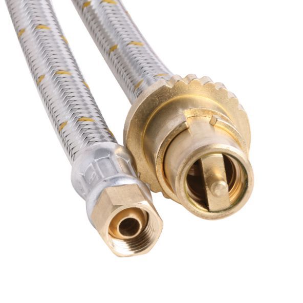 Gas Hose. Bayonet to 1/4 BSP. 1500mm
