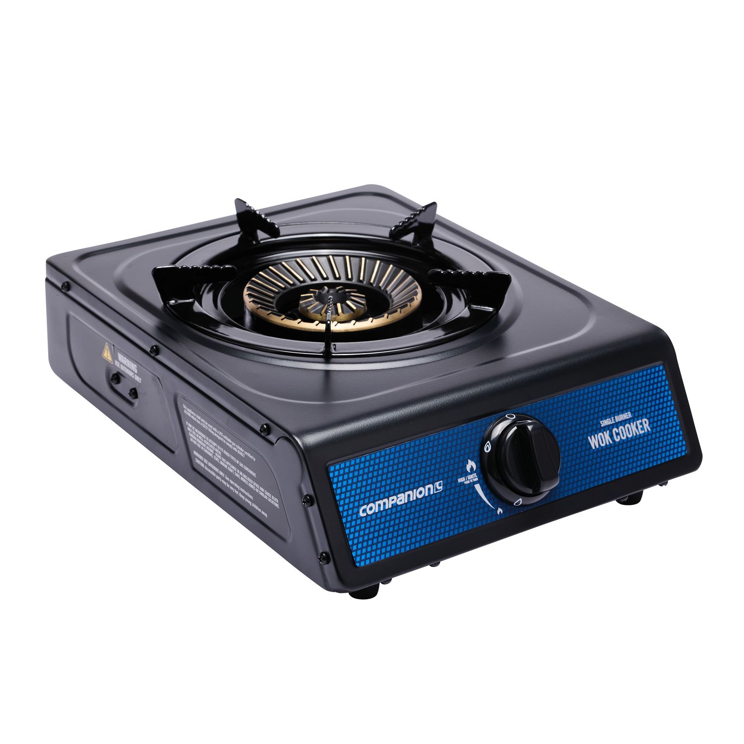 Companion Single Wok Cooker with Piezo Ingnition