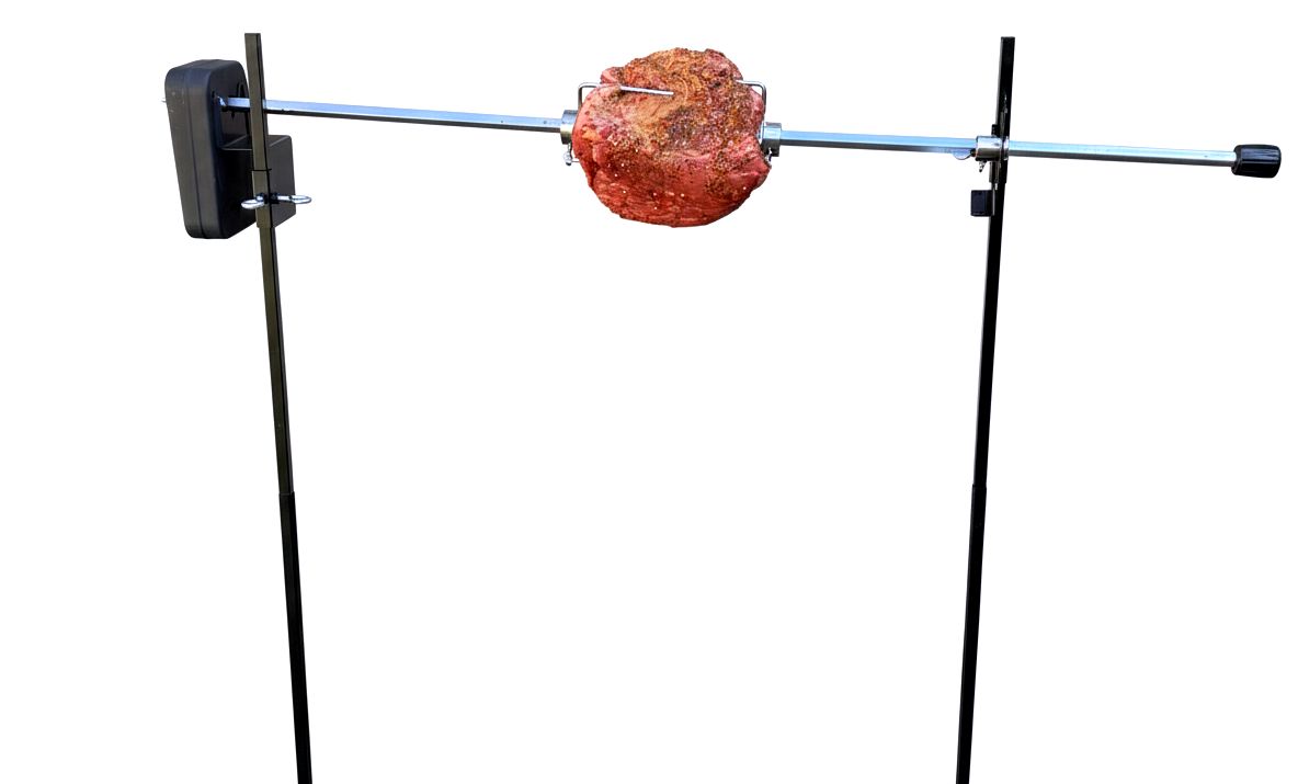 Rotisserie Poles &amp; Battery Motor Spit Kit