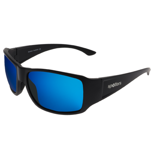 Spotters Torque Matt Black Sunglasses, Colour: Ice