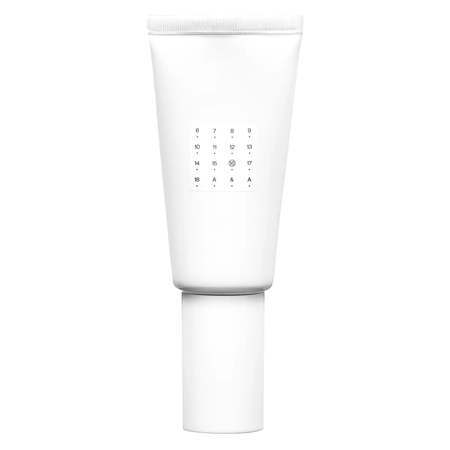 The image is of a white tube with a white cap. The label content includes a sequence of numbers and letters. The product is related to skincare, specifically the Shangpree AA Moisturizing Gel from my Geisha brand, which is a Korean skincare product available in the UK. Shangpree AA Moisturizing Gel - my Geisha Milton Keynes Korean Skincare UK