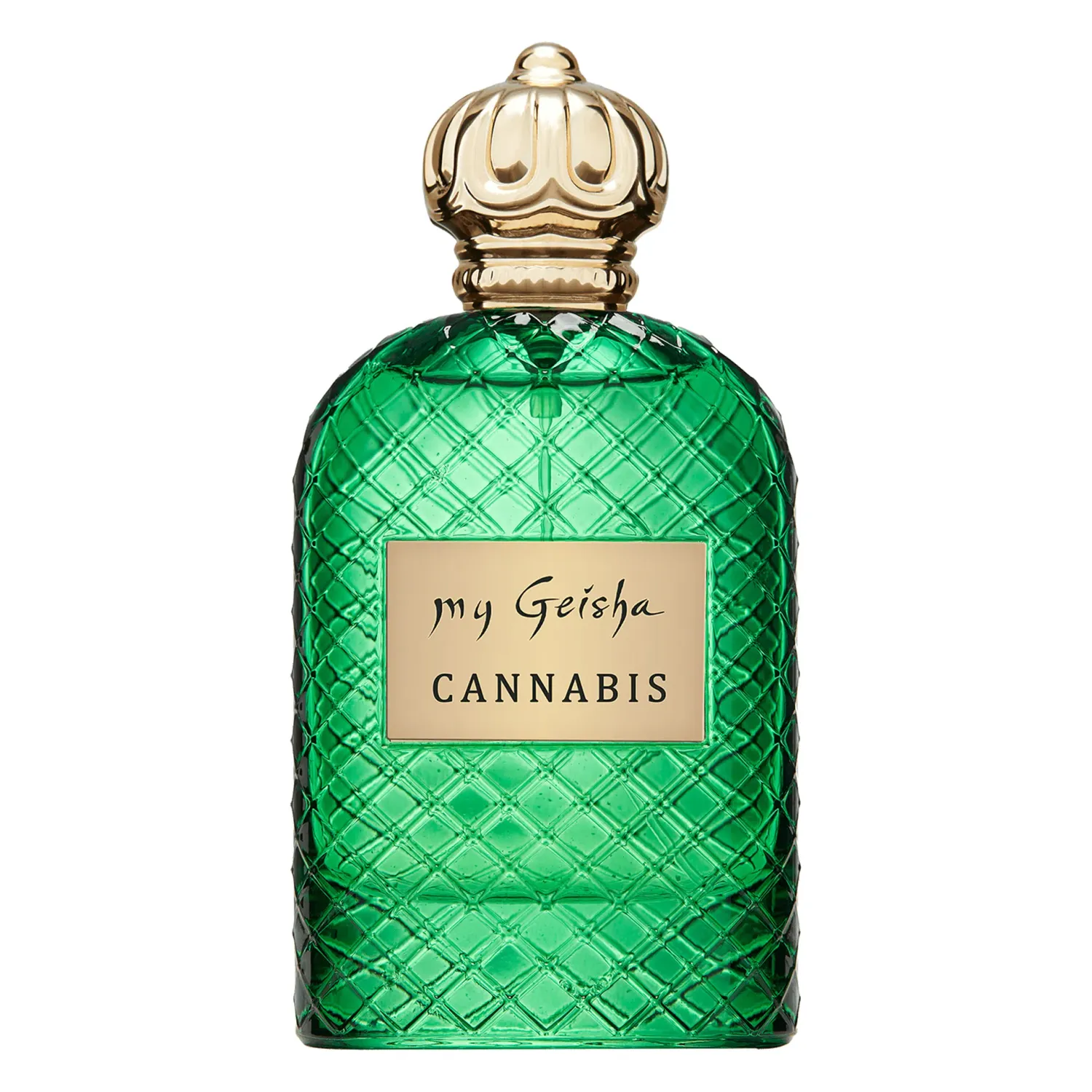 my Geisha Cannabis - Extrait de Parfum

Top notes: green notes; Middle notes: woody notes, coffee, tobacco; Base notes: agar wood, incense

About my Geisha Cannabis Extrait de Parfum you can&#39;t find out the whole truth just by smelling it. You have to wear it, because its mystery resides in the way it evaporates from each skin. The narcotic aroma of cannabis is balanced with the notes of tobacco, coffee, incense and oud. The reason it has become the most desired olfactory creation is certainly its living, different, addictive formula, as a secret force that creates addiction and instantly seduces you.

For: Women | Men | Unisex
Scent Family: Oriental | Woody | Fresh
Size: 100 ml