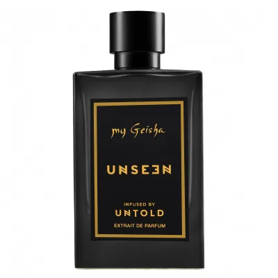 my Geisha Unseen - Extrait De Parfum

Top Notes: Cognac, caramel, tobacco, and bergamot.
Heart Notes: Dates, pralines, tuberose, and Mahonial.
Base Notes: Vanilla, Tonka beans, amber wood, myrrh, and oud.

my Geisha UNSEEN infused by Untold is more than a mysterious, long-lasting, and seductive fragrance. It is the passion and energy of Untold, captured in a unique aroma.

This perfume is an olfactory soundtrack that evokes, with each spray, the rhythm of music and the euphoria of dance, imbued with the magic of the festival. Each note has been chosen to amplify the Untold vibe: from electrifying energy to moments of intimacy, from fun and adventure to a sense of community.

If Untold is about living the story, my Geisha UNSEEN is about carrying it with you. Each drop takes you back to the heart of the festival! Just close your eyes and let the unseen force of the perfume manifest… and the magic happens, again and again.

Unseen. Unbelievable. Unforgettable.

For: Women | Men | Unisex
Scent Family: Oriental | Gourmand
Size: 80 ml
my Geisha Unseen Perfume Extract | my Geisha UK | my Geisha Milton Keynes