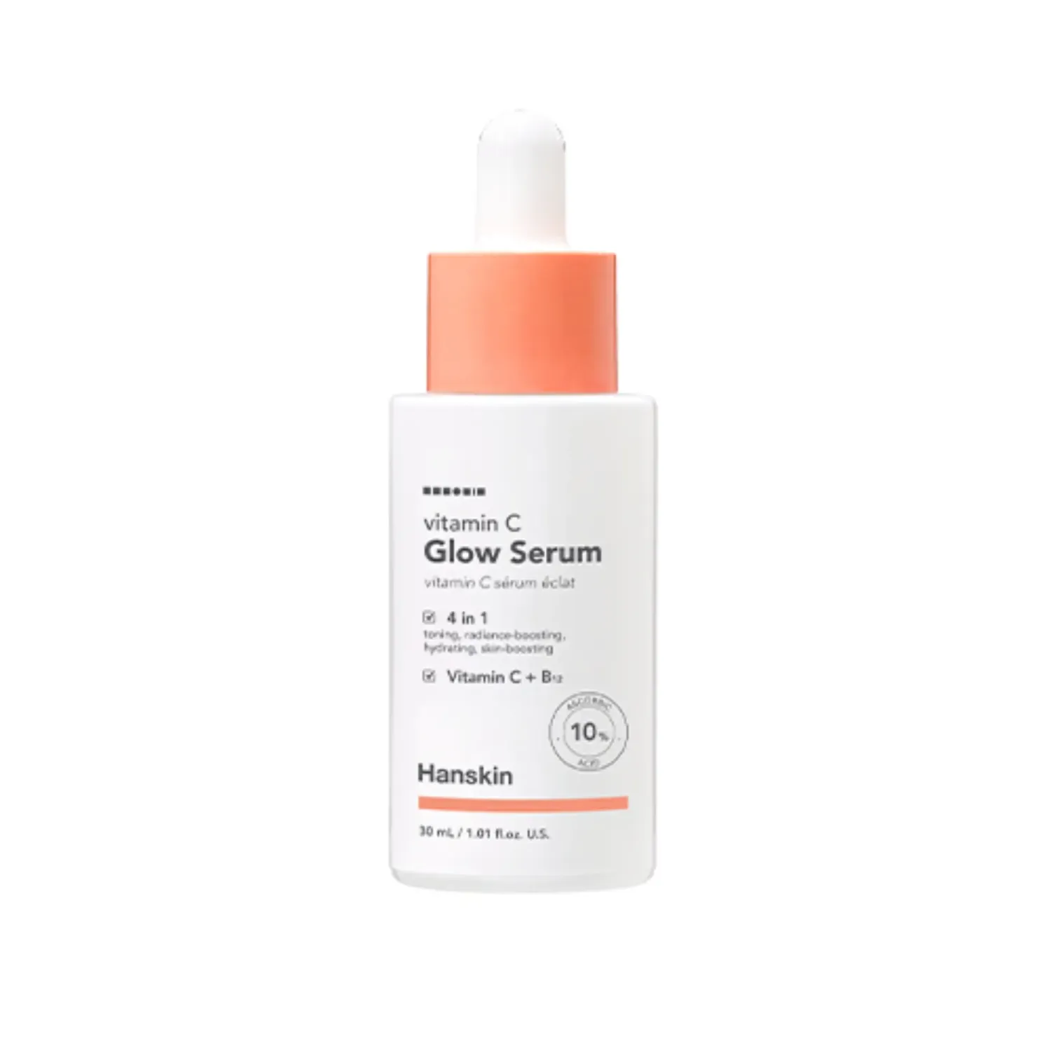 my Geisha 
Hanskin Vitamin C Glow Serum

The Hanskin Vitamin C Glow Serum is more than just a brightening agent; it actively works to rejuvenate the skin. This serum helps improve skin texture and tone while protecting against environmental aggressors. By integrating this serum into your daily routine, you can expect a more vibrant and youthful appearance.

Formulated with 10% ascorbic acid to brighten the complexion.
Reduces the visibility of dark spots and hyperpigmentation.
Lightweight and fast-absorbing, perfect for daily use.
Protects the skin from harmful environmental pollutants.
Niacinamide enhances brightness and minimizes pore appearance.